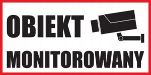 TABLICZKA OBIEKT MONITOROWANY 30x15cm