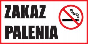 TABLICZKA ZAKAZ PALENIA 30x15cm
