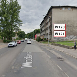 W121 - Wałbrzych, ul. Wrocławska 13, kierunek Stary Zdrój / Centrum